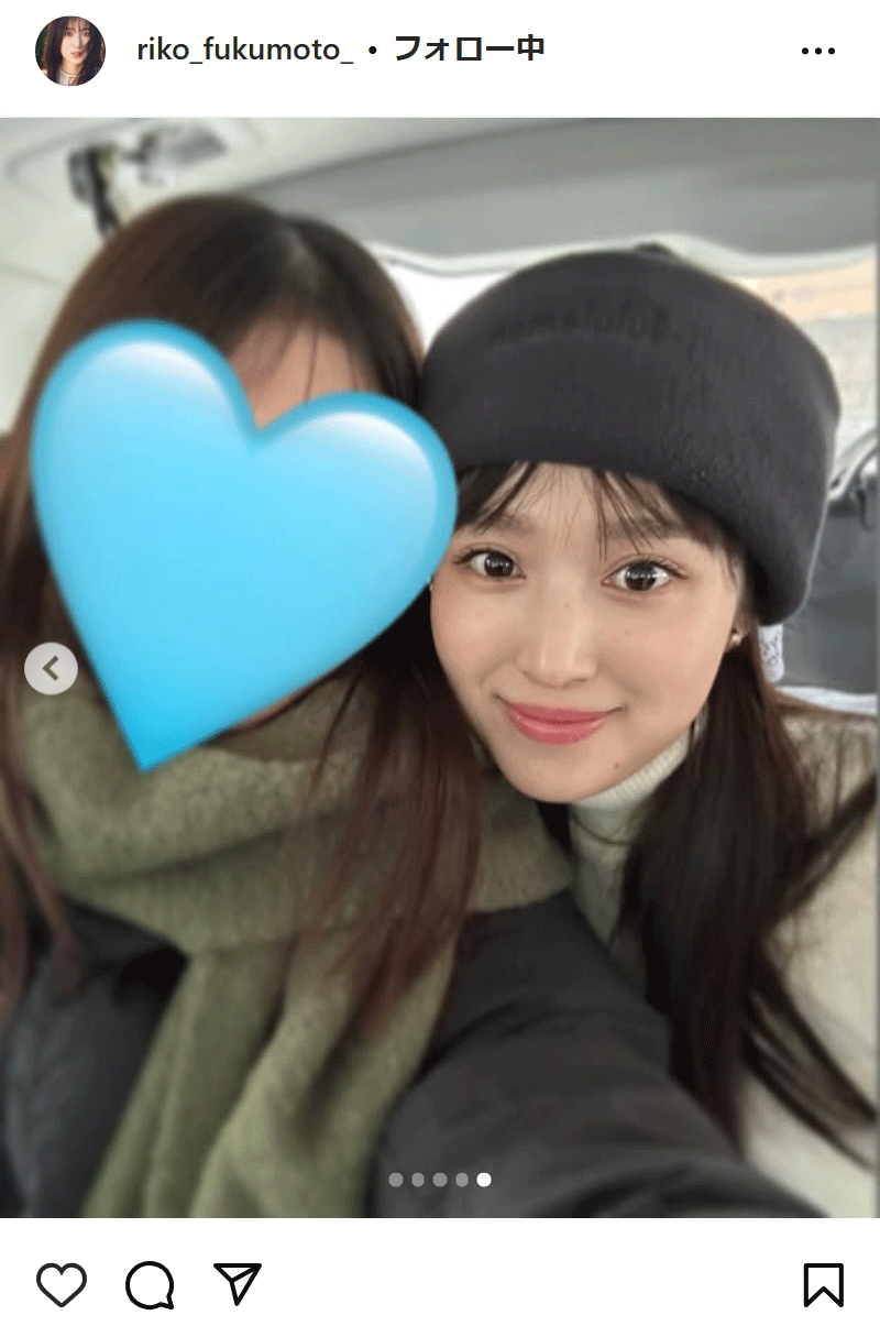 福本莉子のインスタグラムから