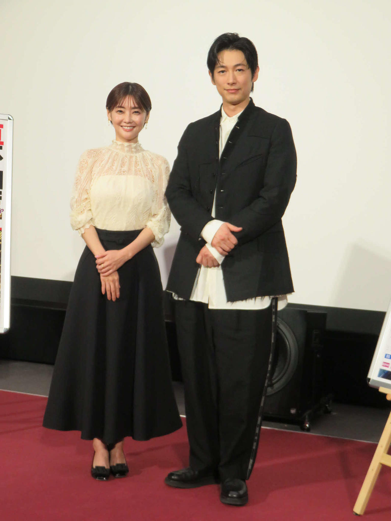NHK BS特集ドラマ「正直不動産　ミネルヴァ　スペシャル」の制作発表に出席した倉科カナ（左）とディーン・フジオカ