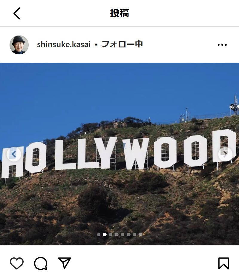 笠井信輔のインスタグラムから