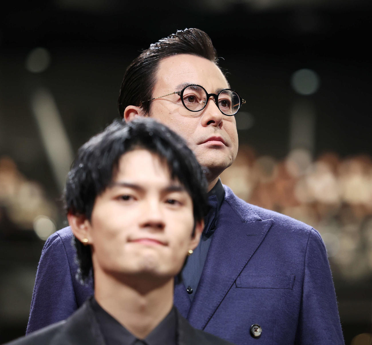 劇場版「トリリオンゲーム」完成披露舞台あいさつに登壇した鈴木浩介（撮影・宮地輝）