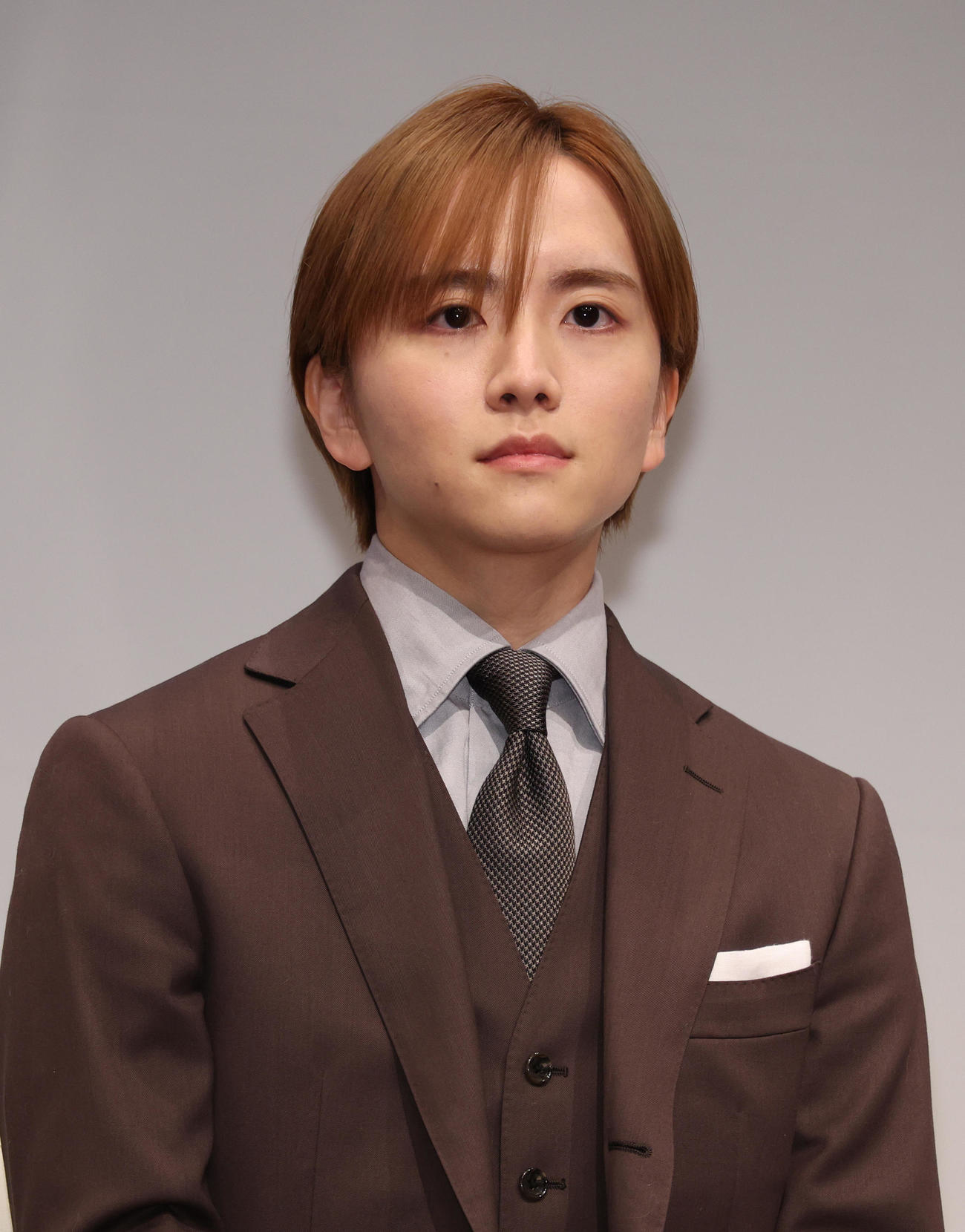 ドラマ「秘密～THE TOP SECRET～」制作発表を行った板垣李光人（撮影・中島郁夫）