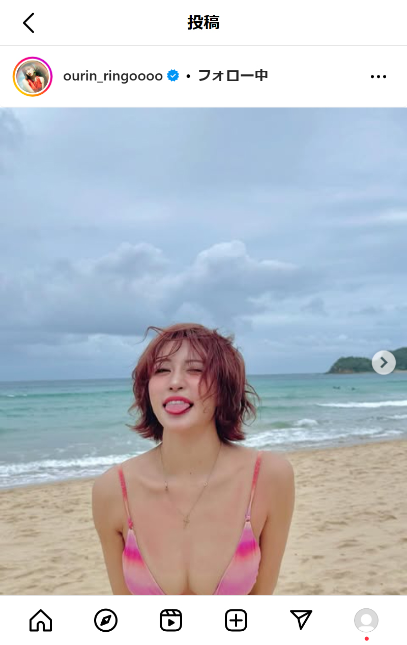 王林のインスタグラムから