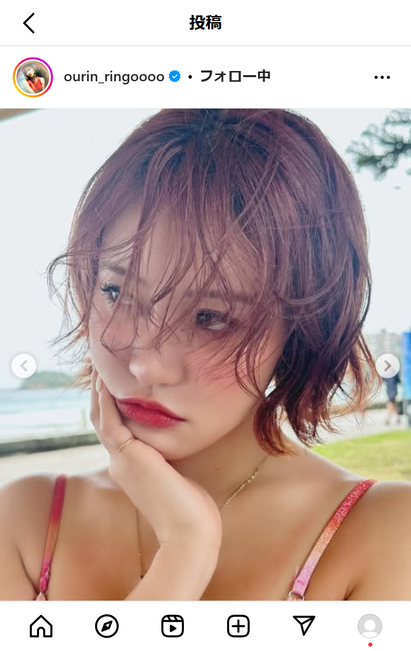王林のインスタグラムから