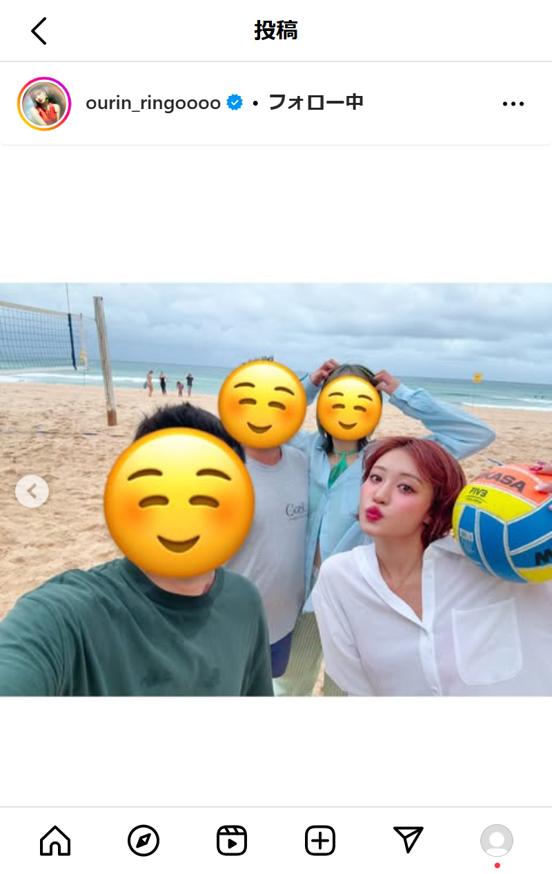 王林のインスタグラムから