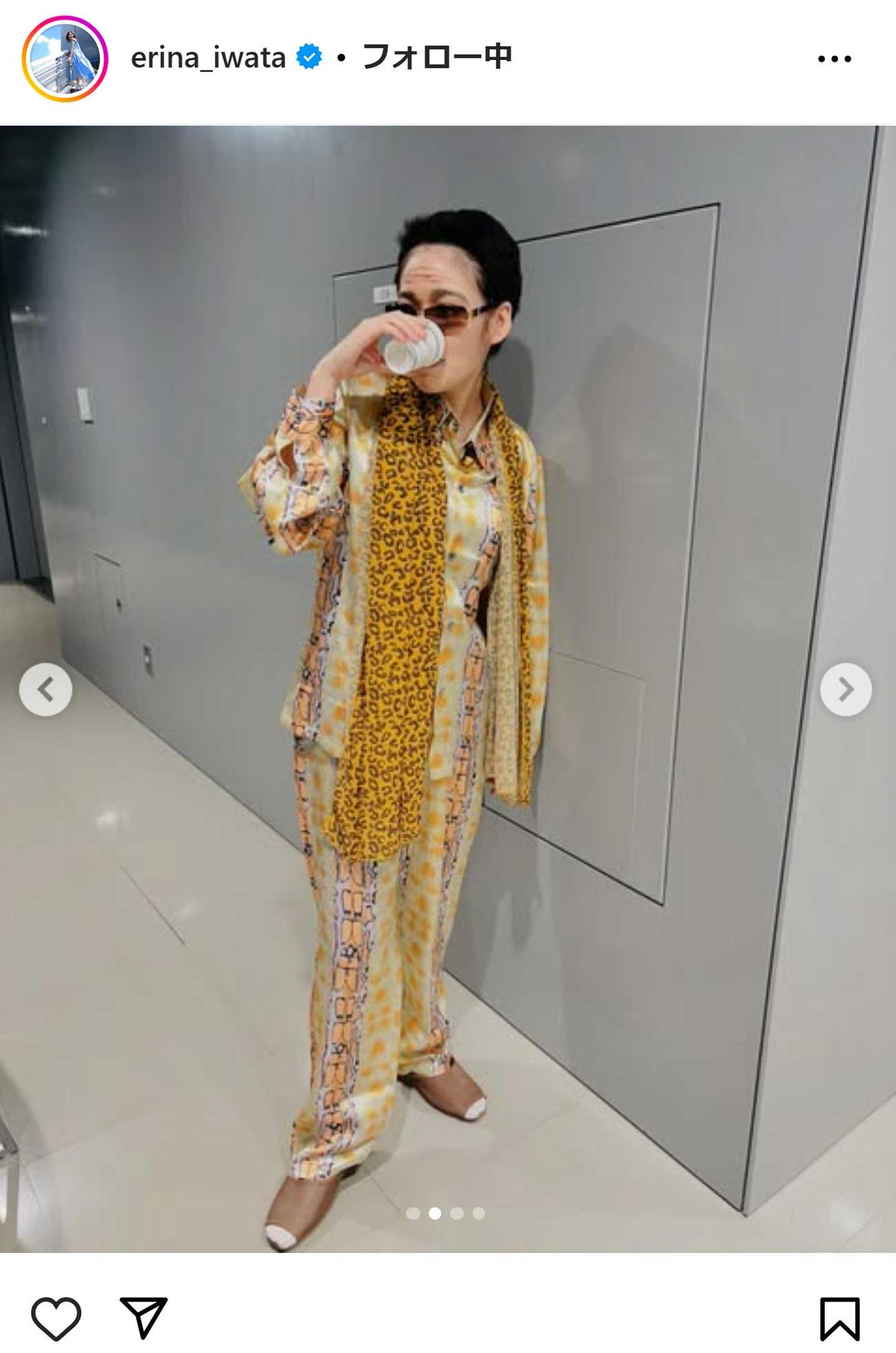 岩田絵里奈アナのインスタグラムから
