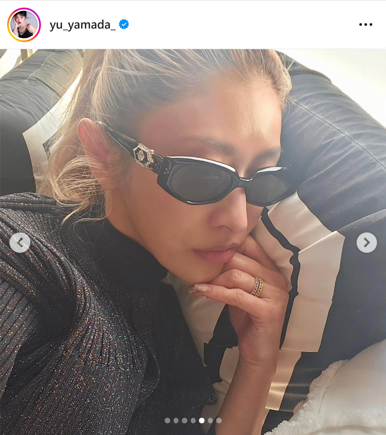山田優のインスタグラムから