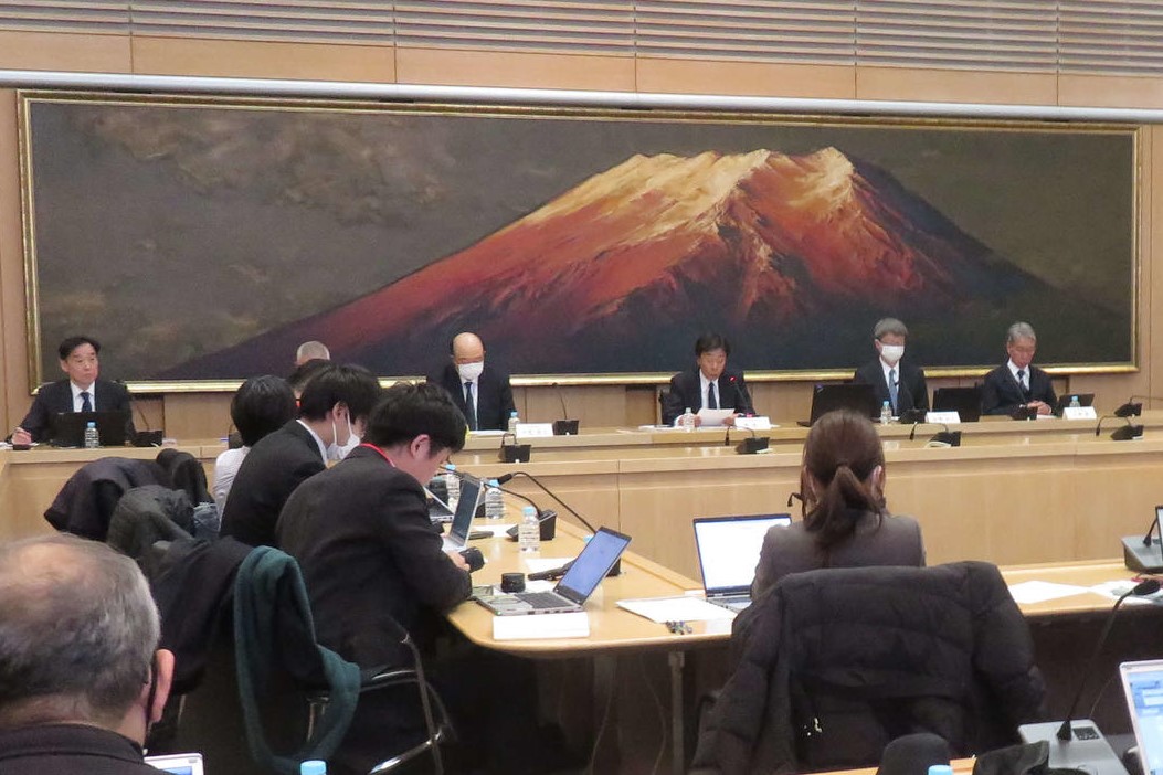 フジテレビで行われた定例会見の様子