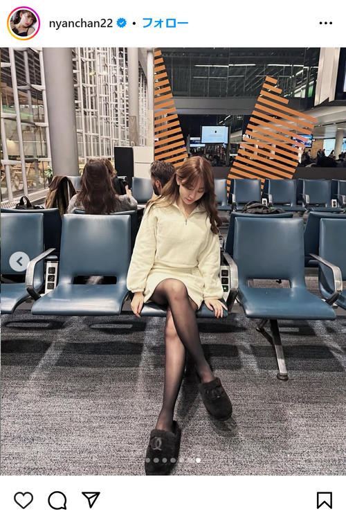 小嶋陽菜「寒いところ行きたい」空港コーデにフォロワー反応「妖精さん