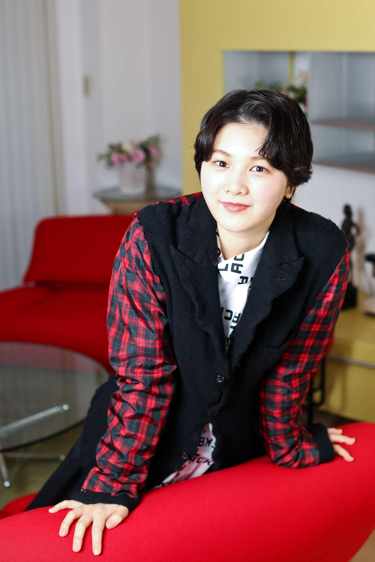 TBS系連続ドラマ日曜劇場「御上先生」に出演の白倉碧空（撮影・河田真司）
