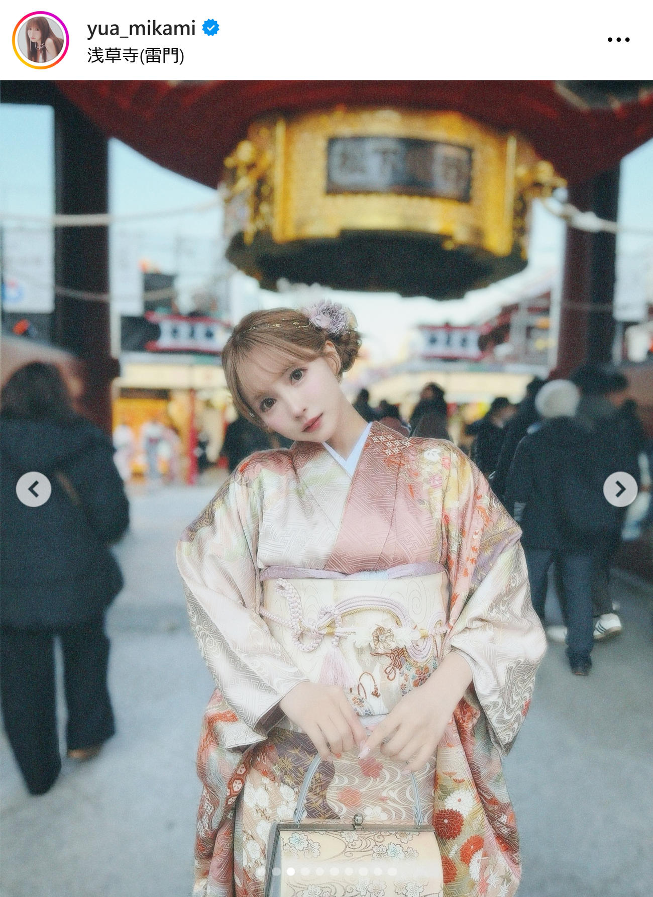 三上悠亜のインスタグラムから