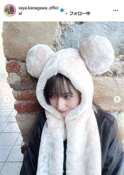 乃木坂46金川紗耶、耳付きアイテムでディズニーシーを満喫