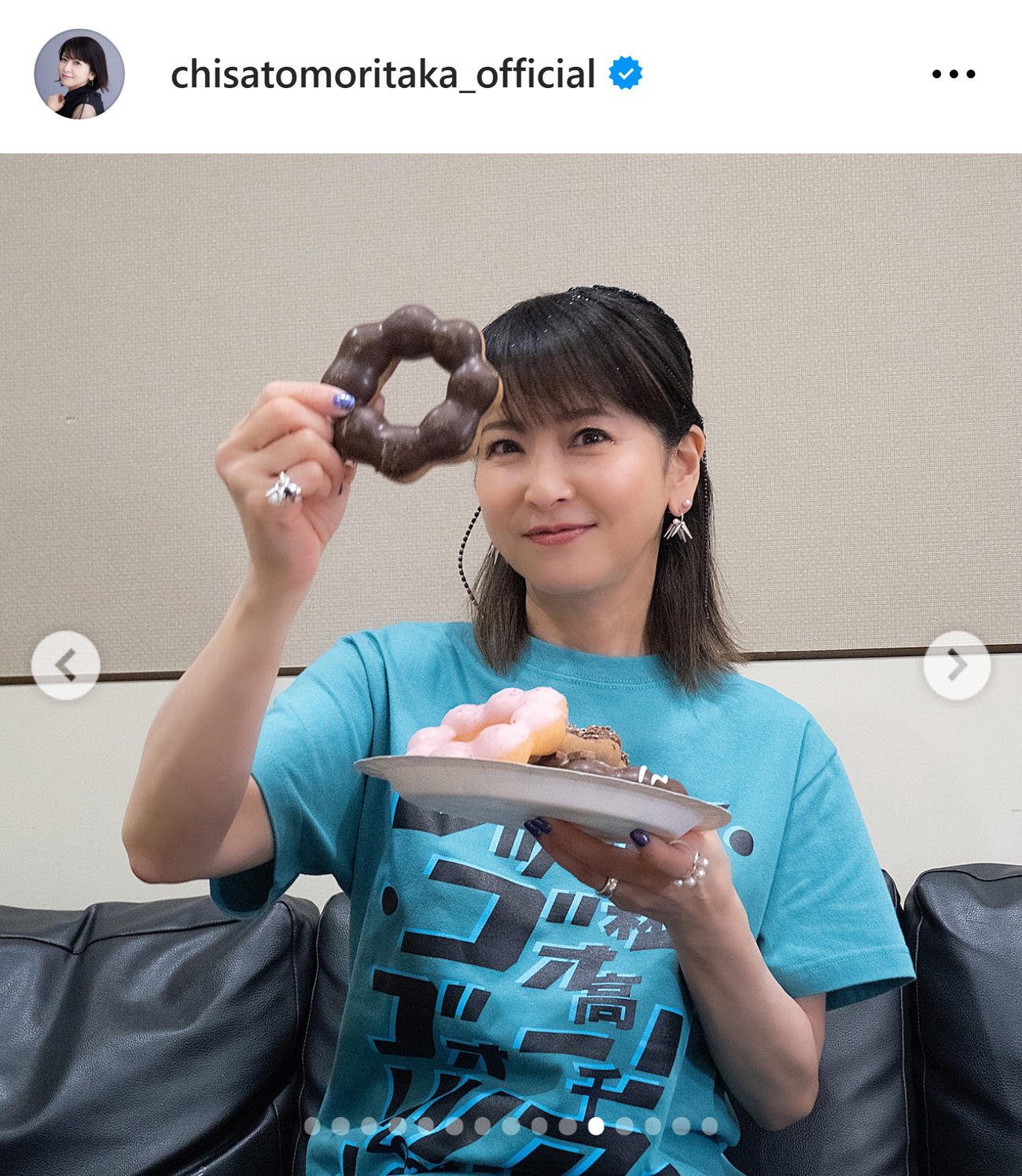 森高千里のインスタグラムから