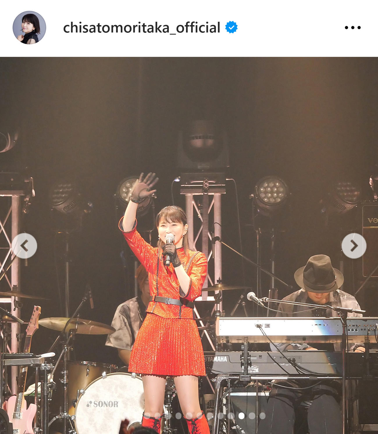 森高千里のインスタグラムから