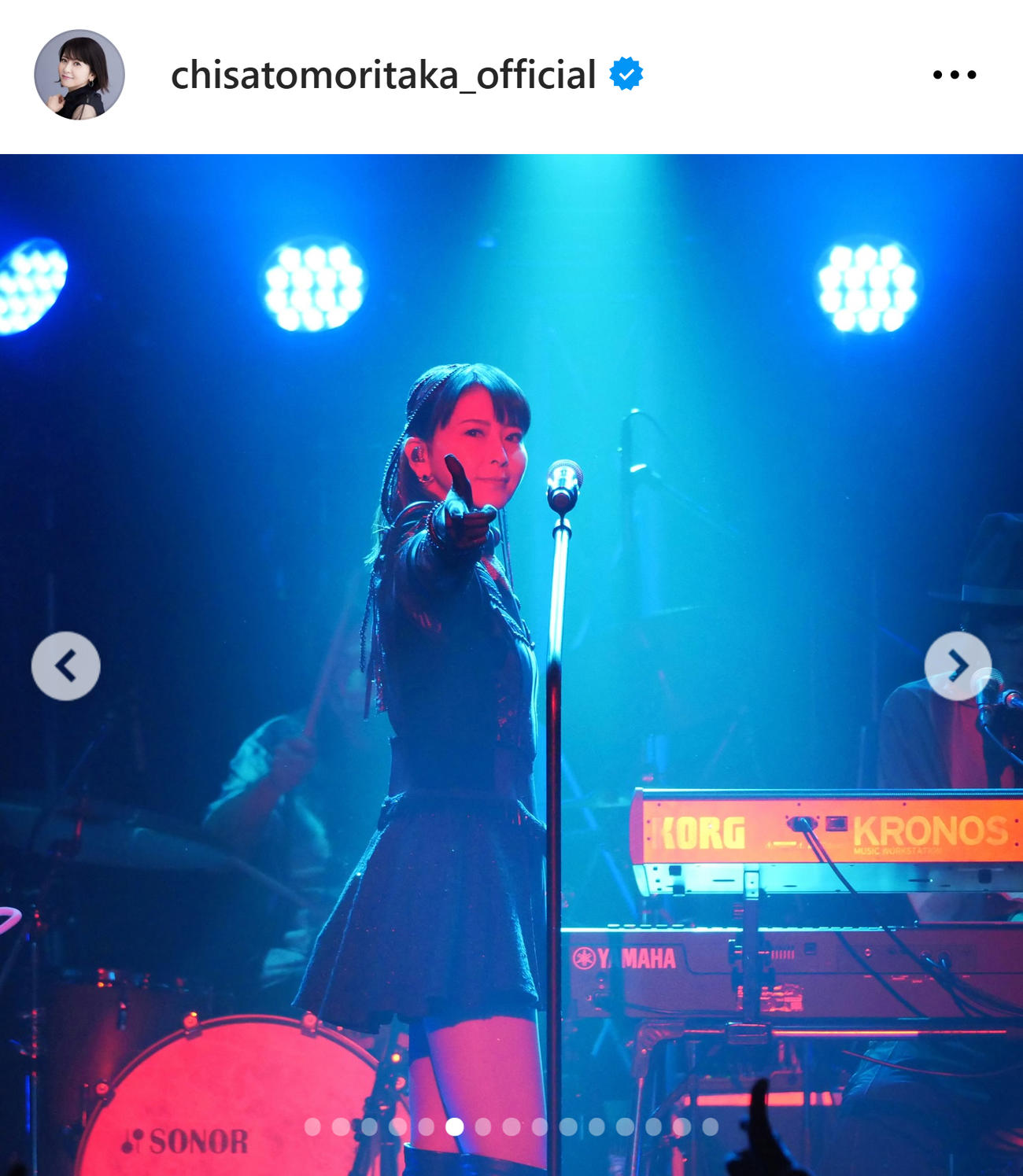 森高千里のインスタグラムから