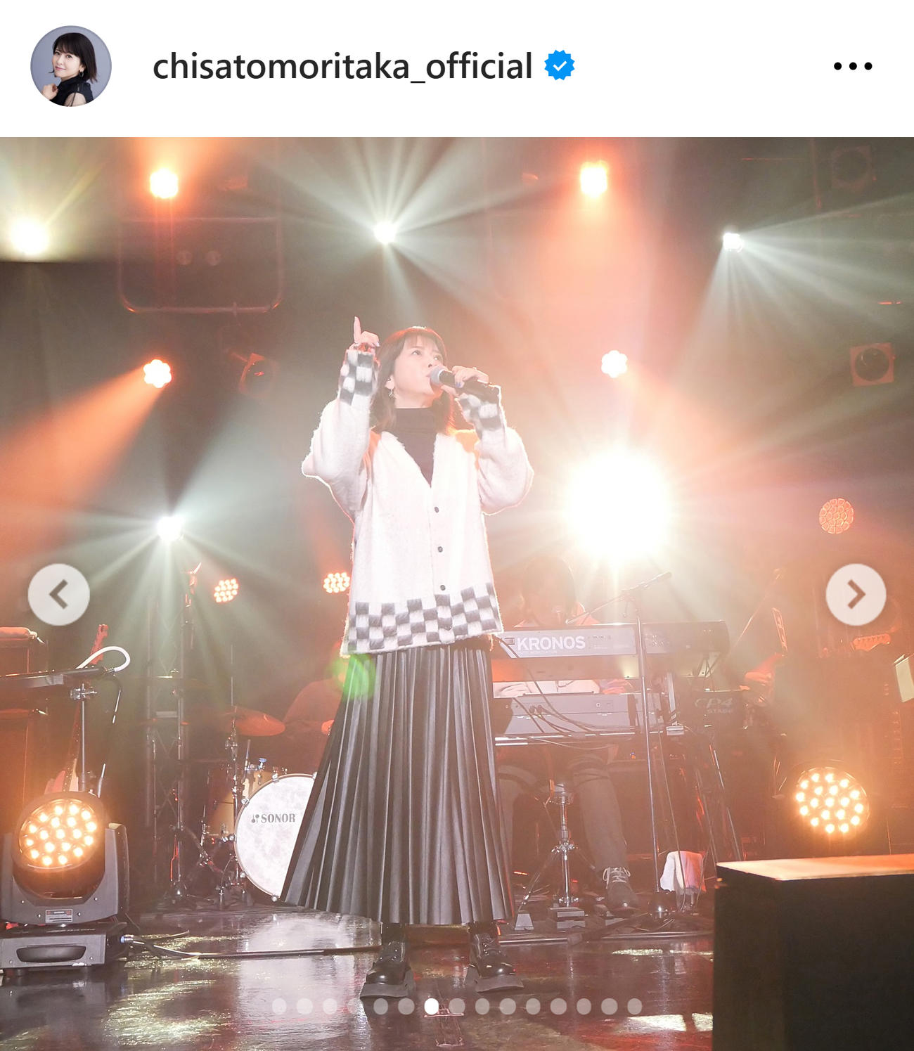 森高千里のインスタグラムから
