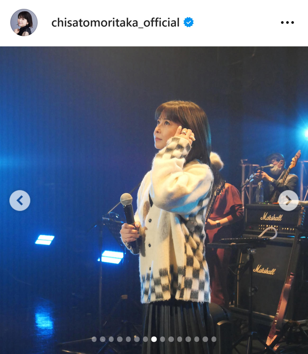 森高千里のインスタグラムから