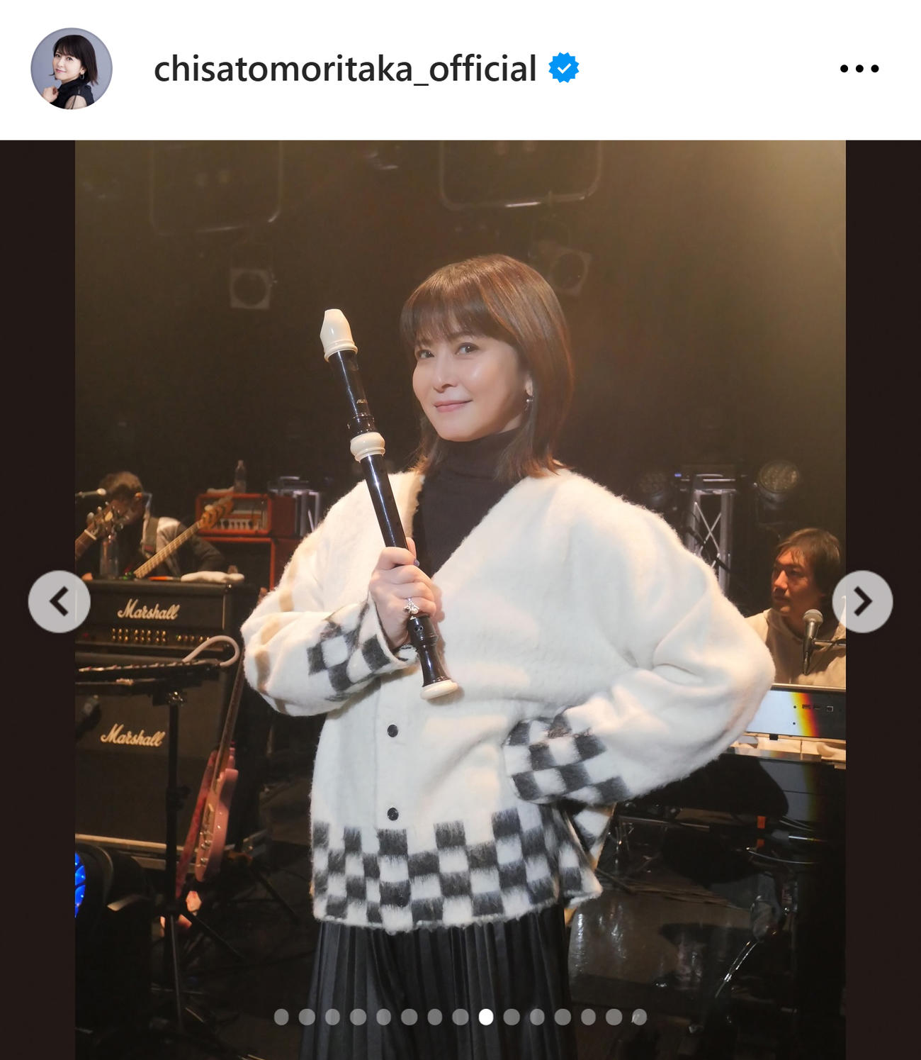 森高千里のインスタグラムから