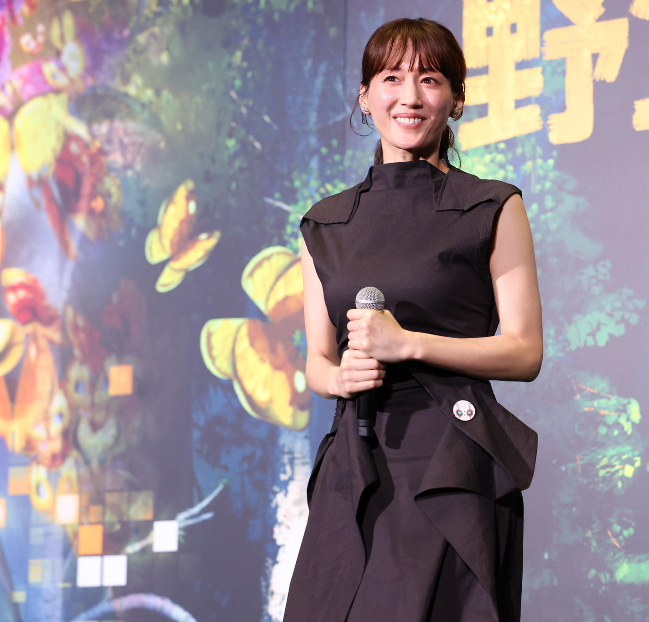 「野生の島のロズ」完成披露試写会に登壇した綾瀬はるか（撮影・横山健太）