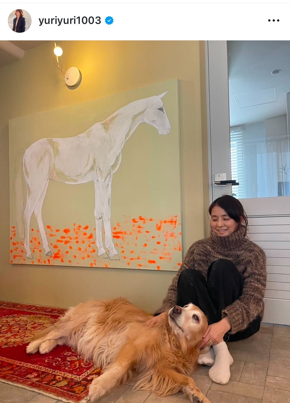 石田ゆり子のインスタグラムから