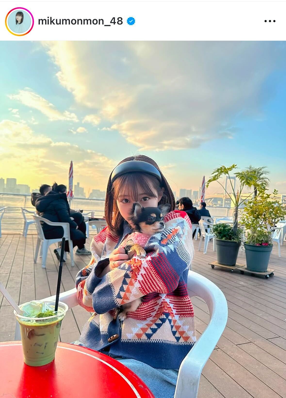 田中美久のインスタグラムから