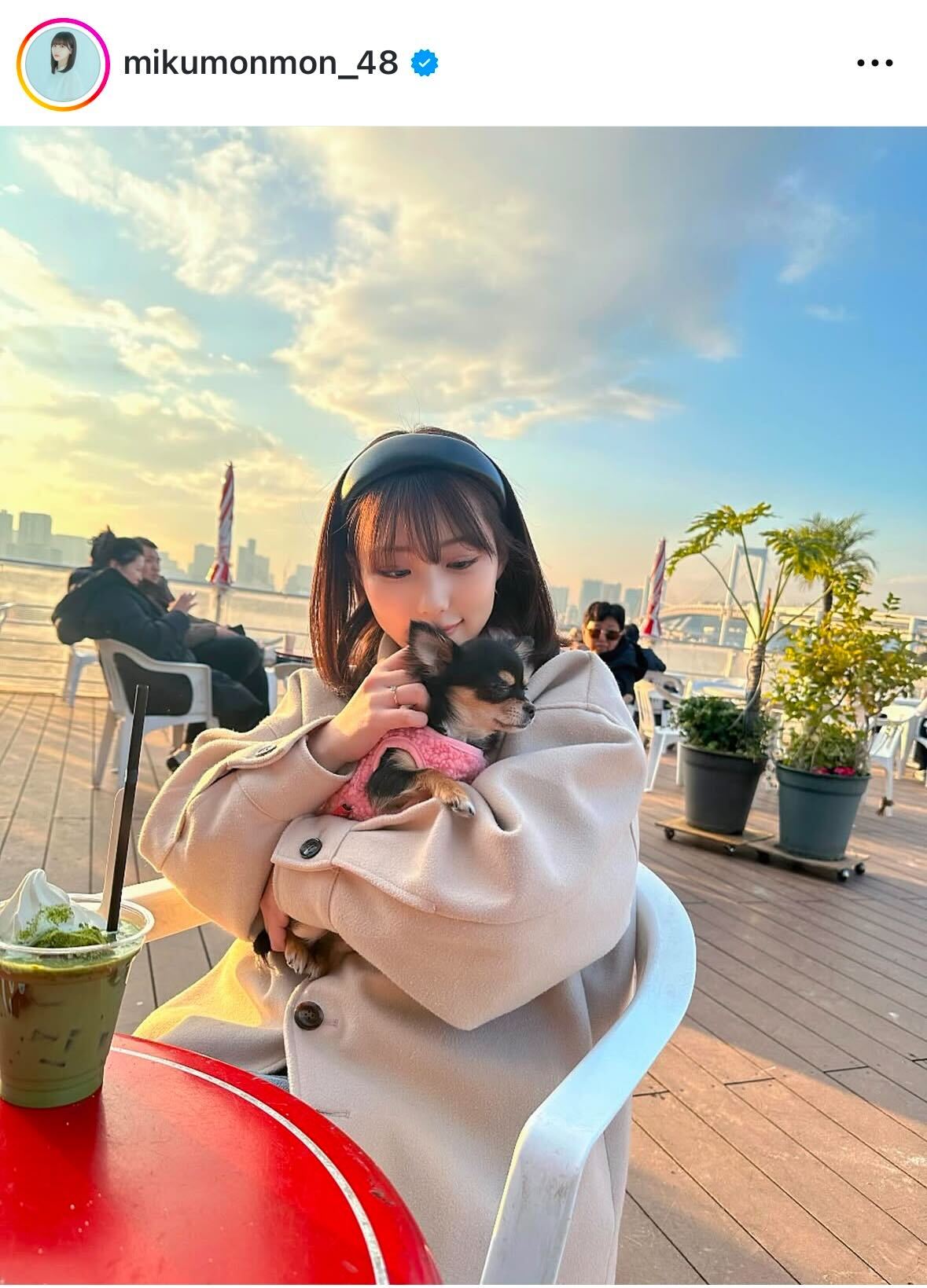 田中美久のインスタグラムから