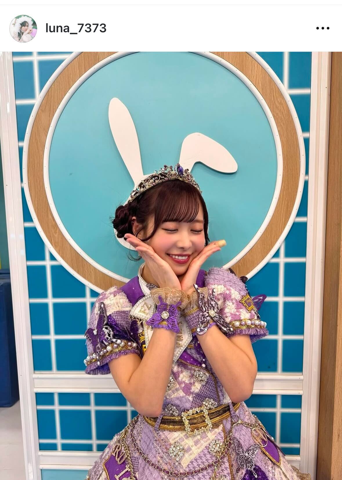 FRUITS ZIPPER仲川瑠夏のインスタグラムから