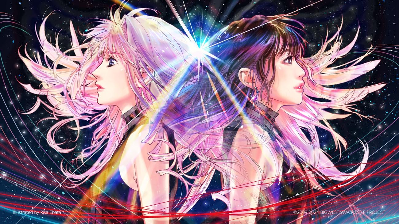 20周年コンサートを行うMay’nと「マクロスF」シェリル・ノームのコラボビジュアル