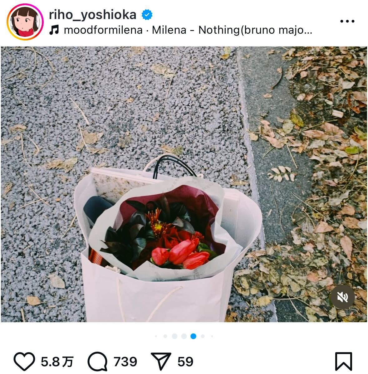 吉岡里帆インスタグラムから