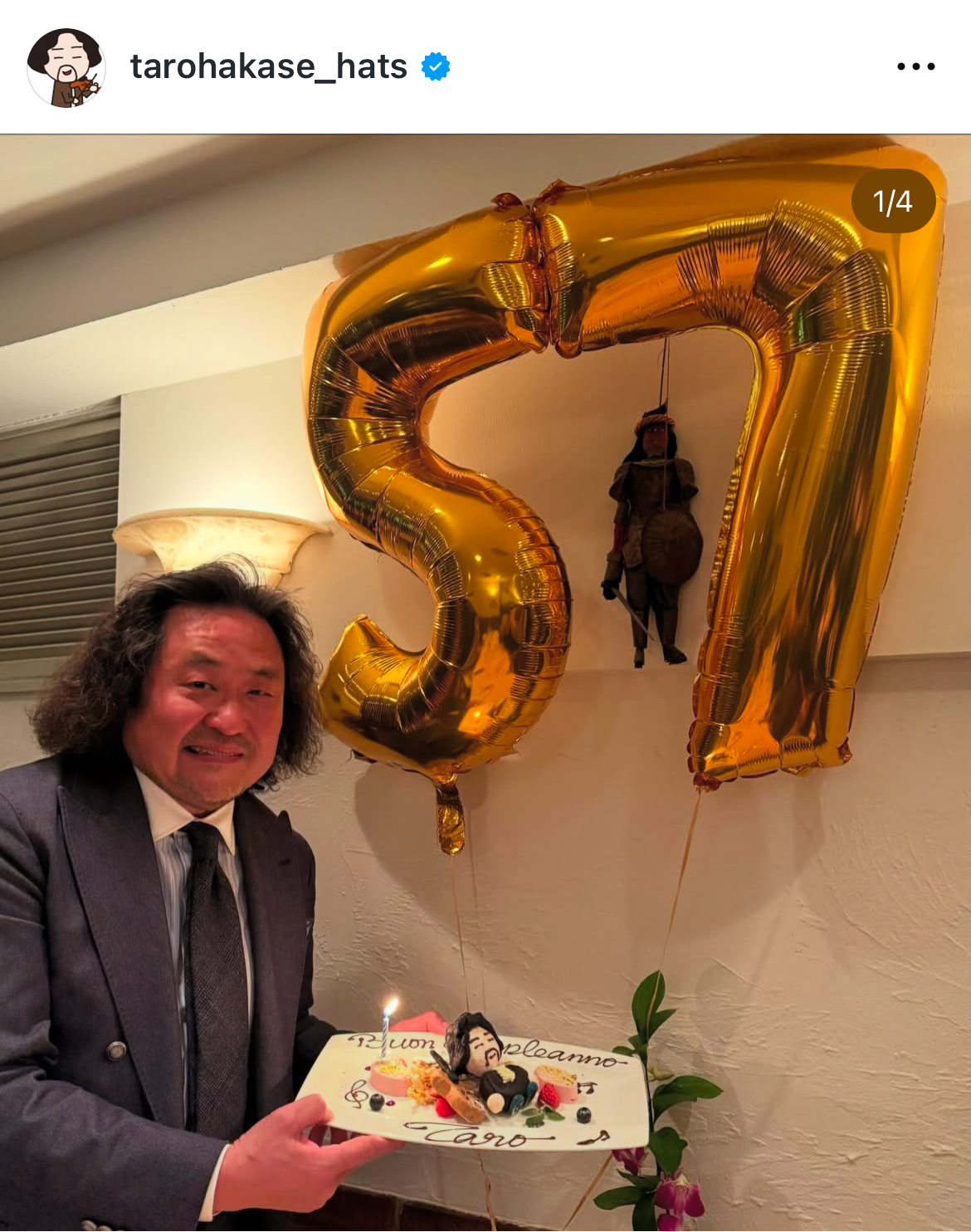葉加瀬太郎のインスタグラムから