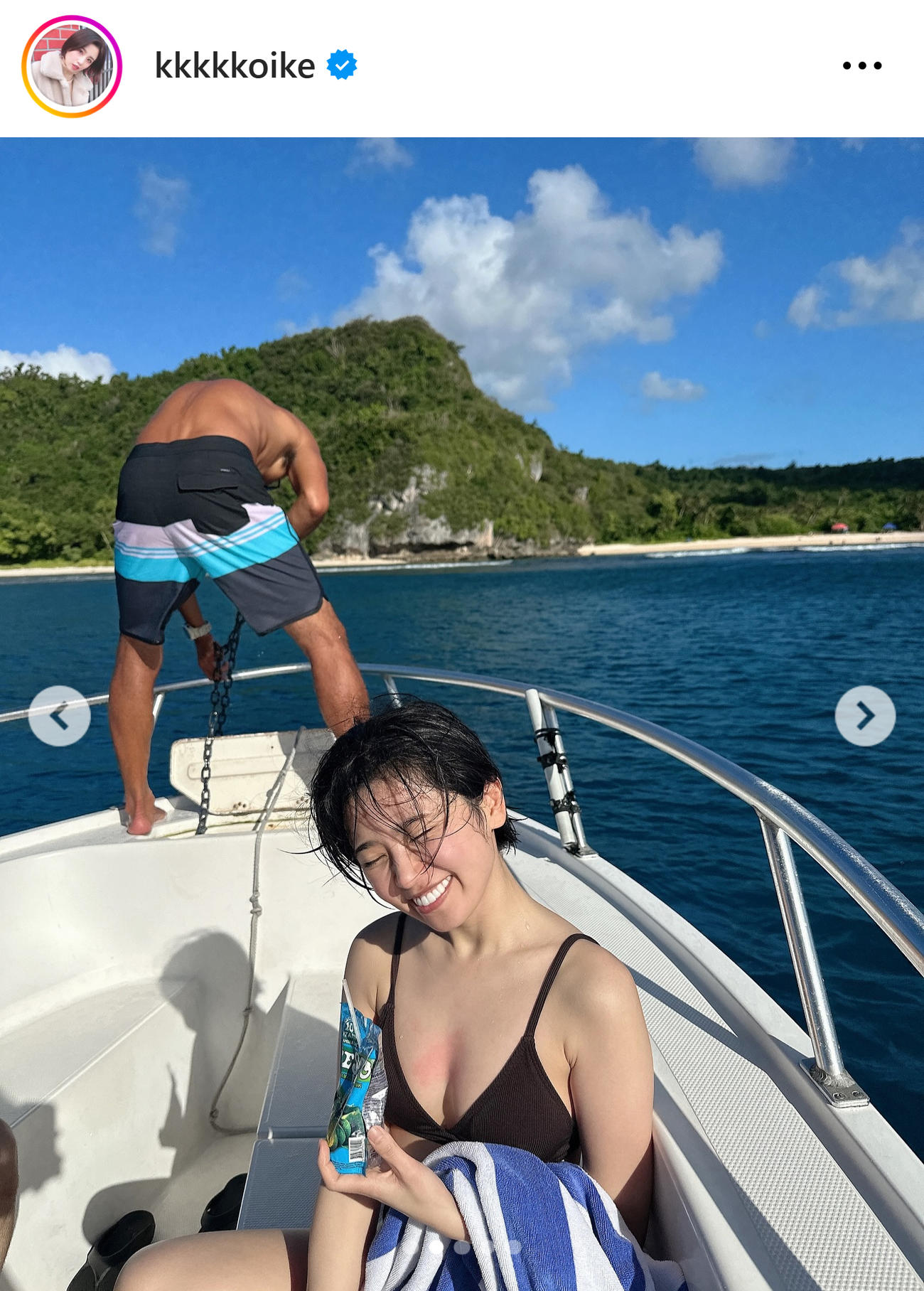 小池美由のインスタグラムから