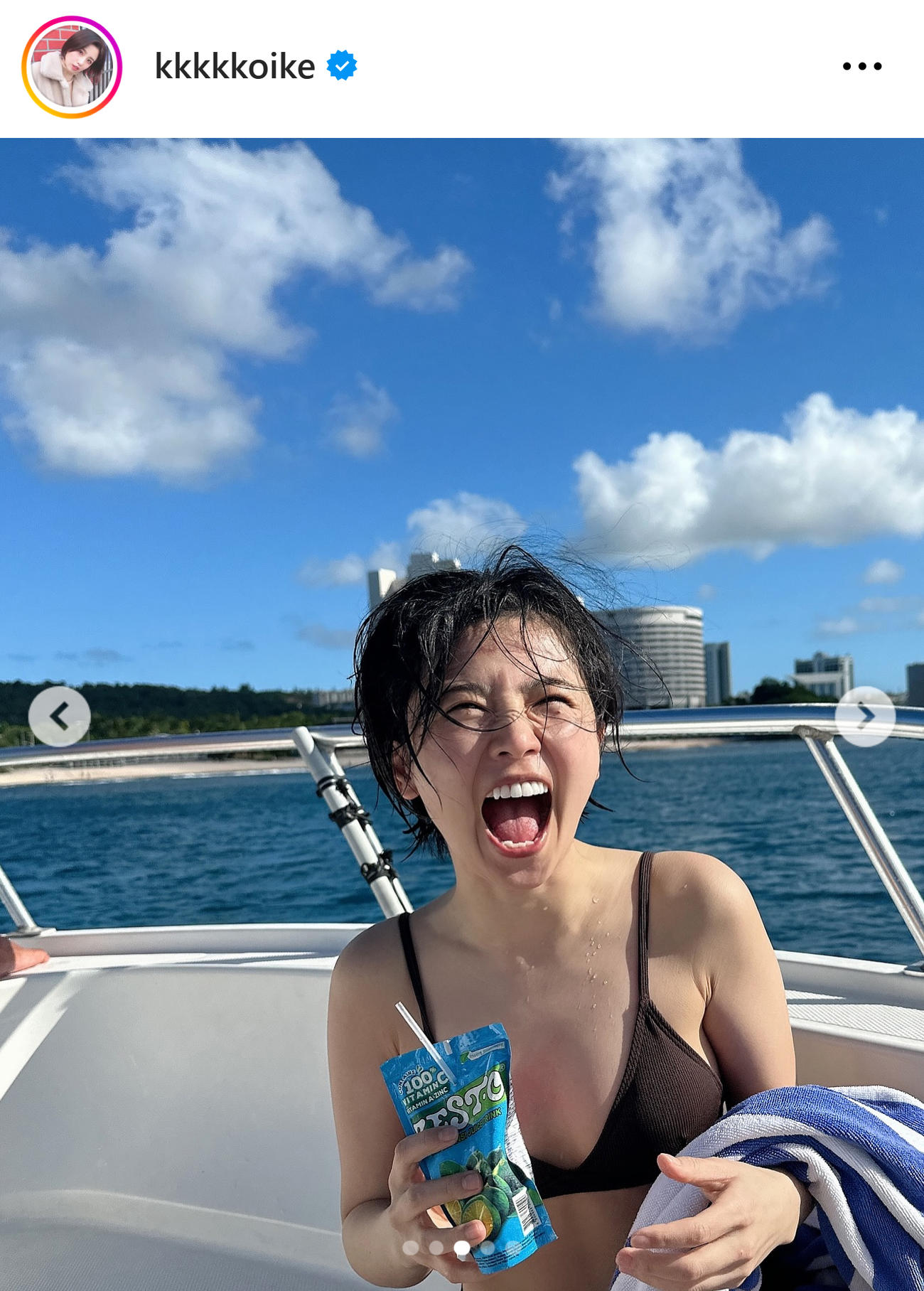 小池美由のインスタグラムから