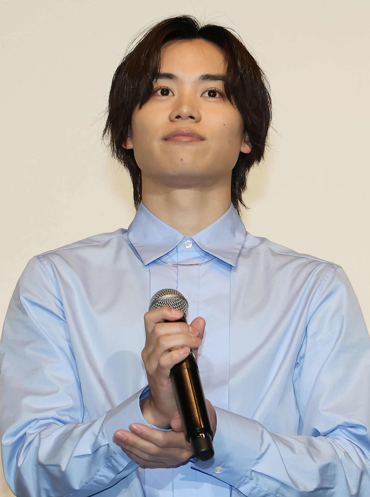 映画「悪鬼のウイルス」公開記念舞台あいさつで登壇した太田将熙（撮影・丹羽敏通）