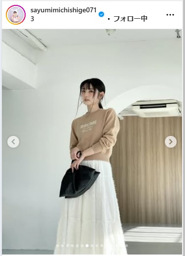 道重さゆみのインスタグラムから