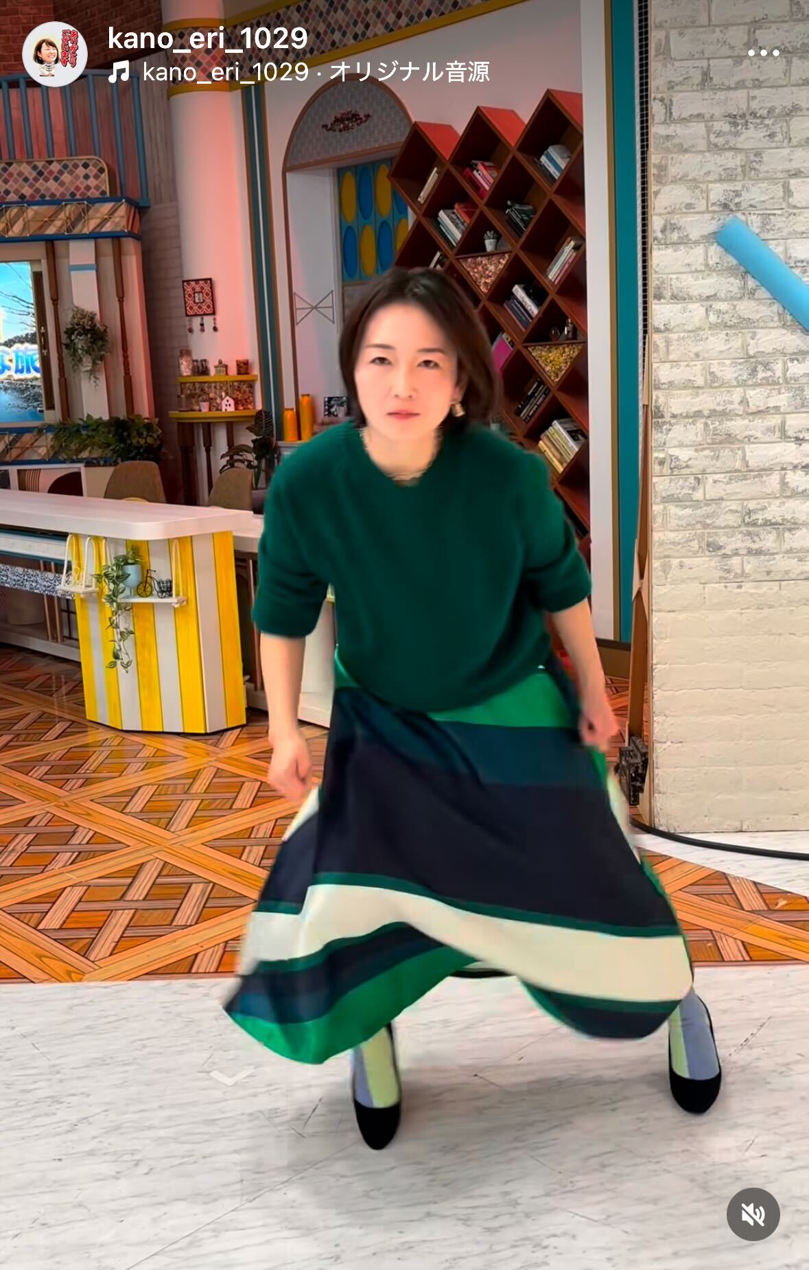 狩野恵里アナのインスタグラムから