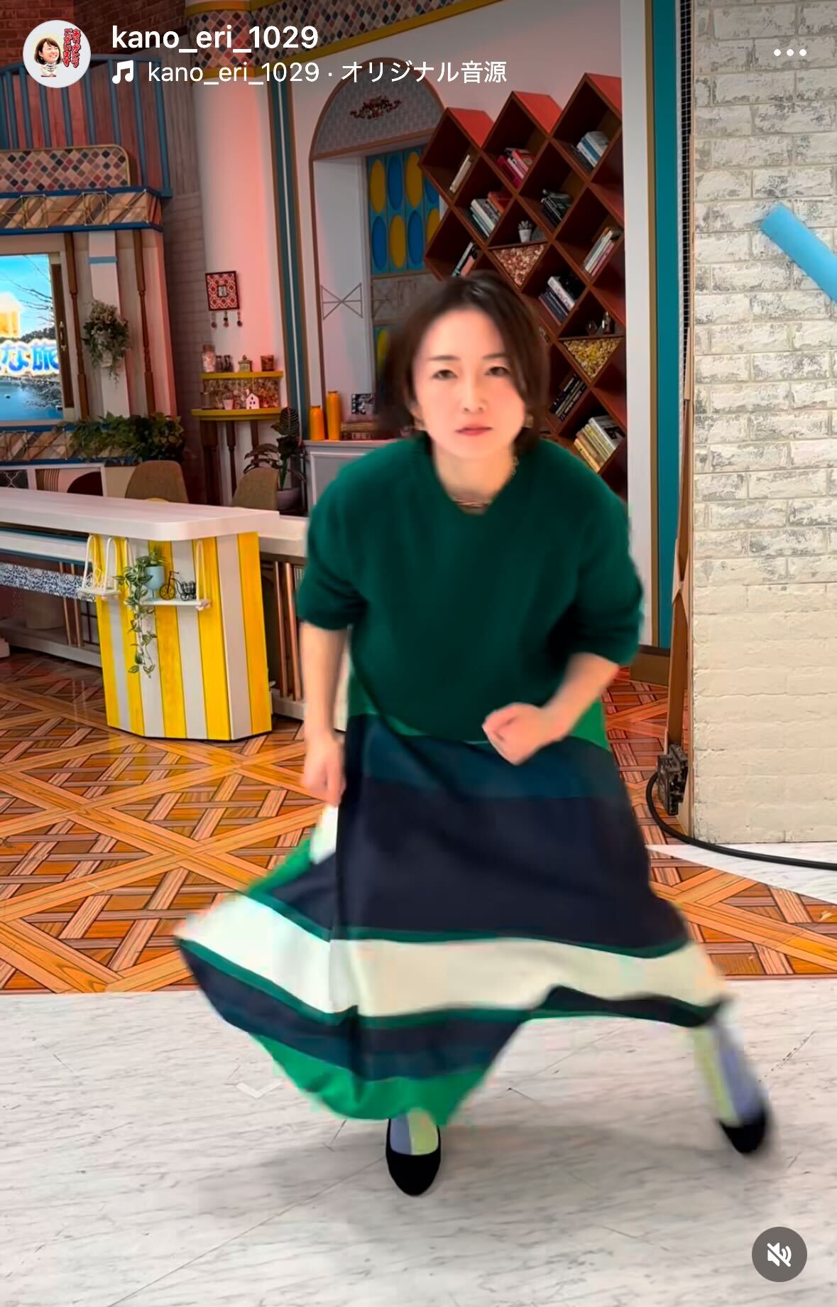 狩野恵里アナのインスタグラムから