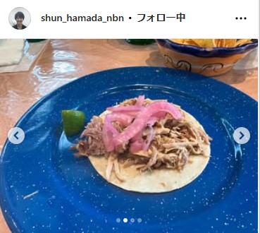 メ～テレ・濱田隼アナウンサーのインスタグラムから