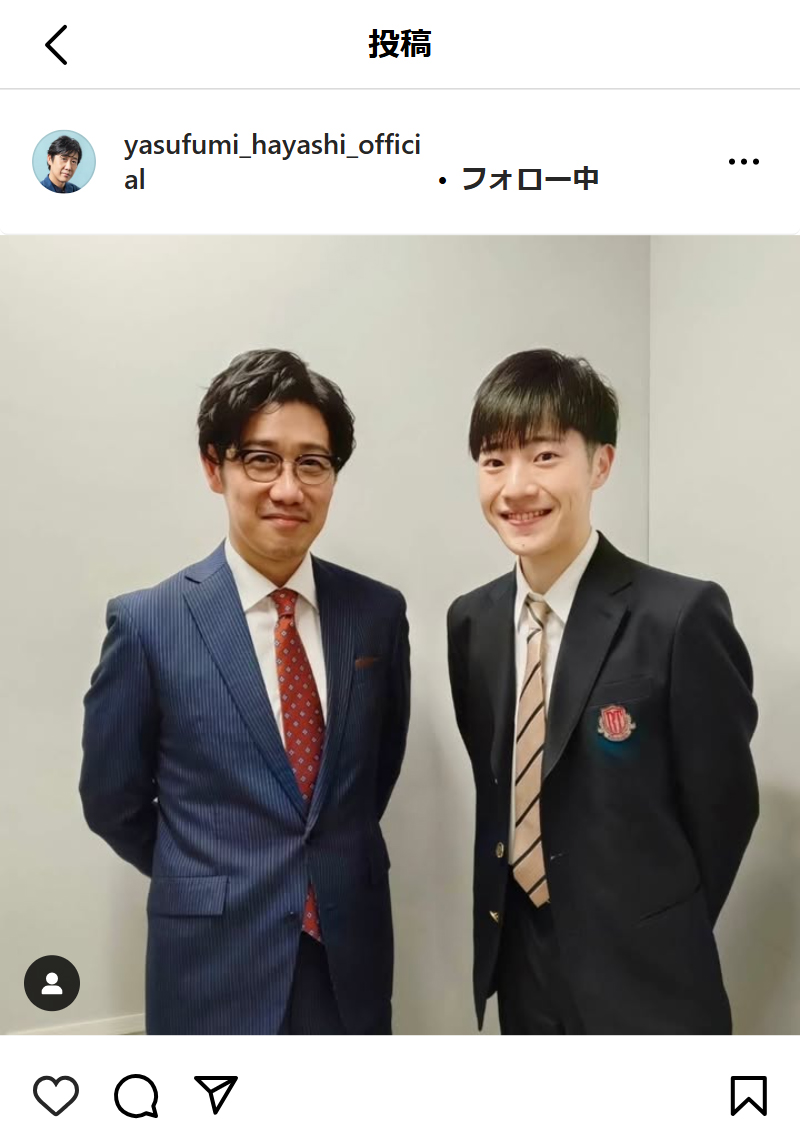 林泰文のインスタグラムから