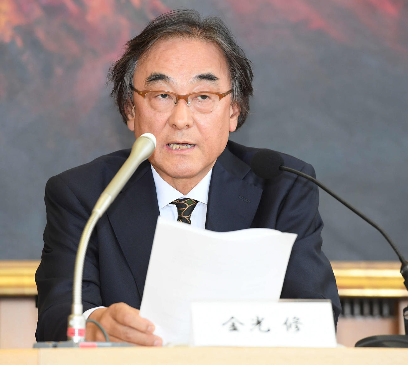 フジ・メディアHDの金光修社長（2019年撮影）