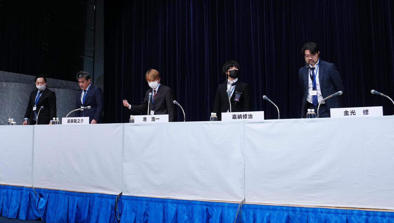 フジテレビが行う記者会見の席が追加される（撮影・江口和貴）