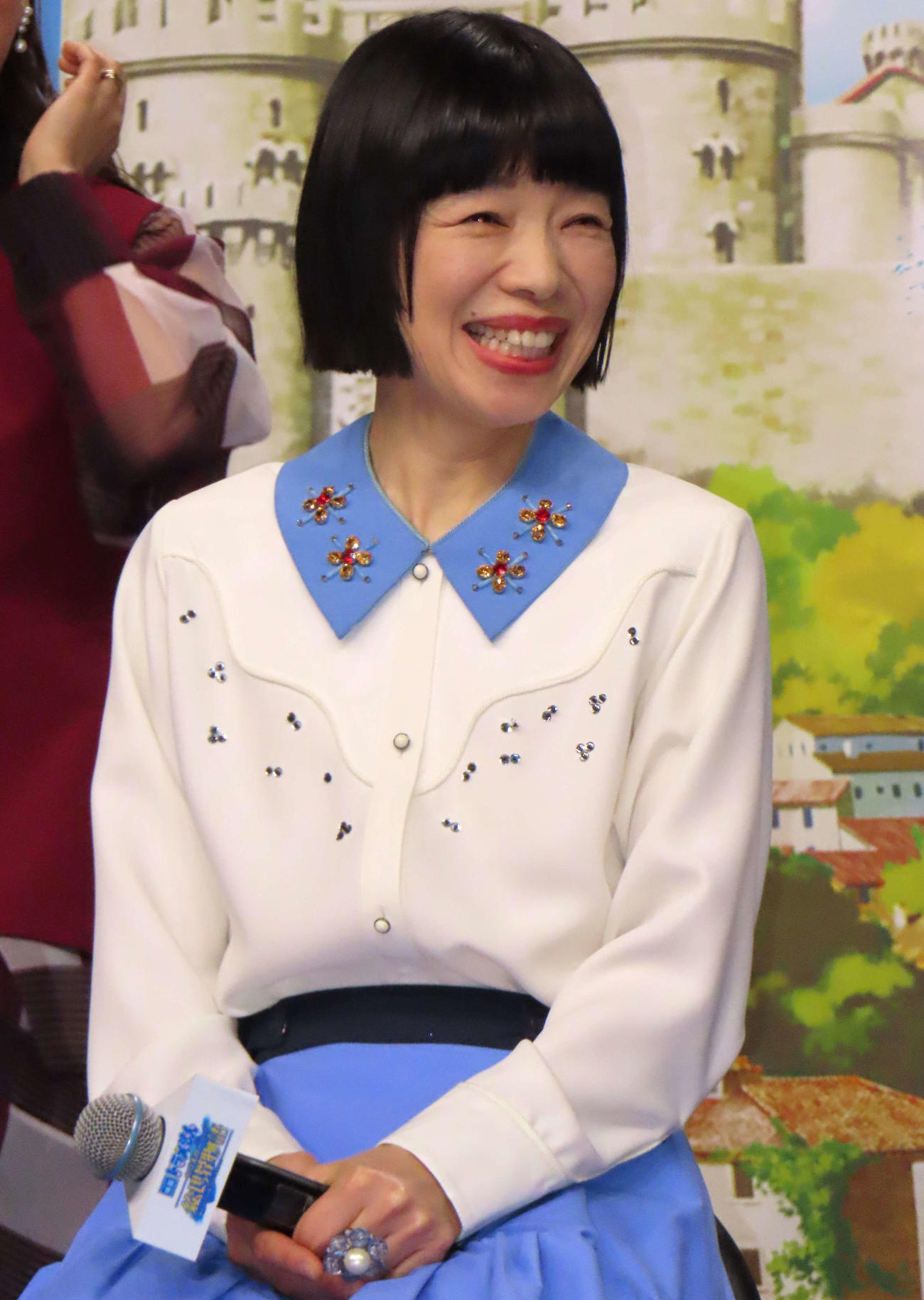 「映画ドラえもん　のび太の絵世界物語」完成報告会に登壇した水田わさび