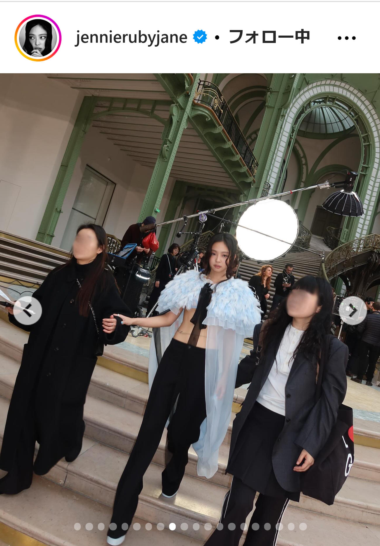 JENNIEのインスタグラムから