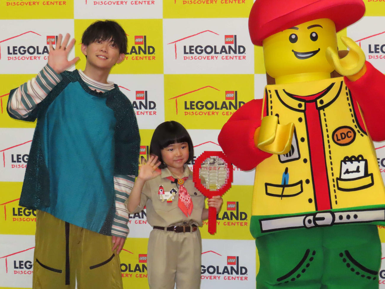 レゴランド・ディスカバリー・センター東京の「謎解きチャレンジ」メディアお披露目会に出席した松丸亮吾（左）と永尾柚乃