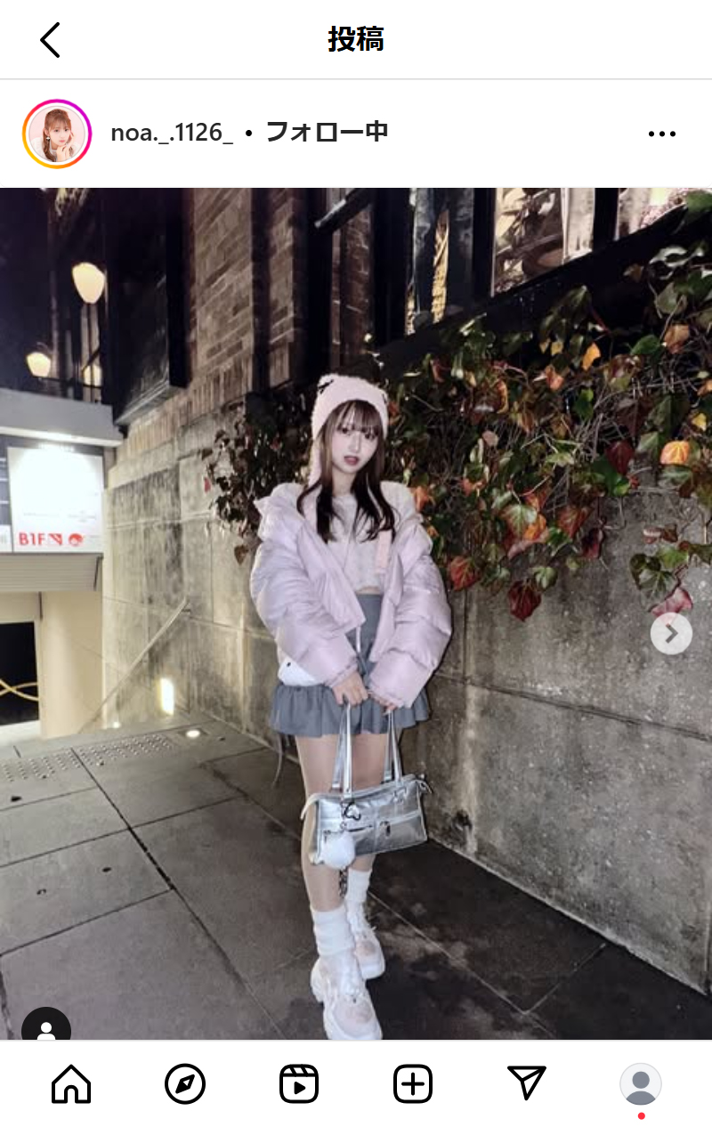 希空のインスタグラムから
