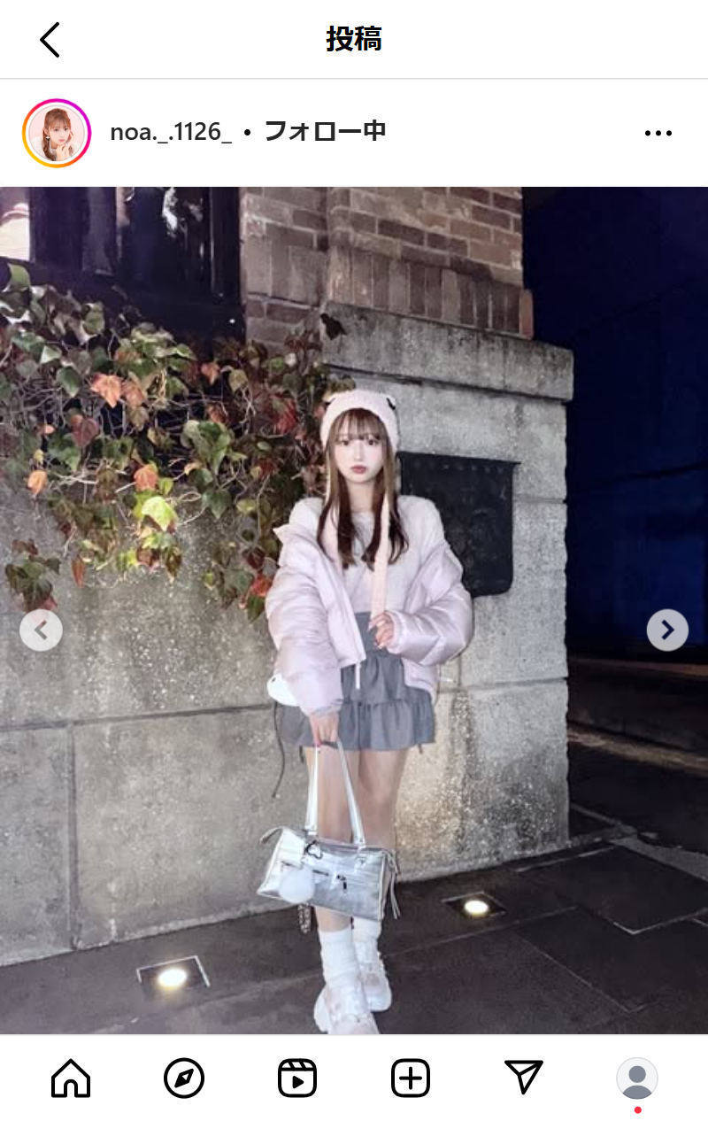 希空のインスタグラムから