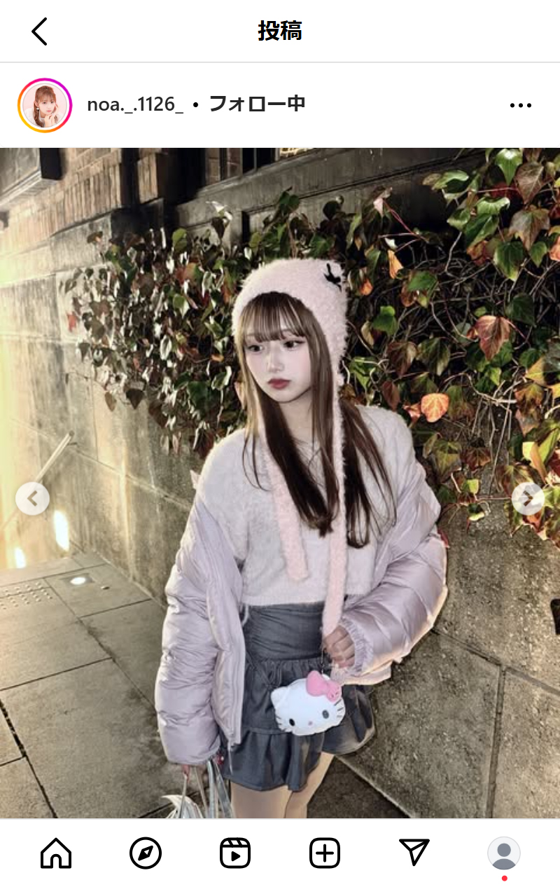 希空のインスタグラムから