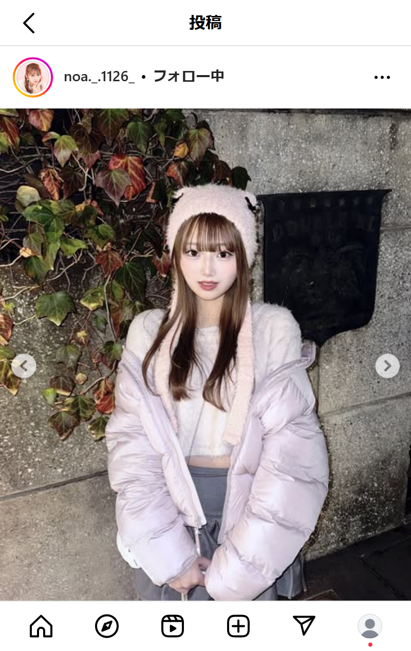 希空のインスタグラムから