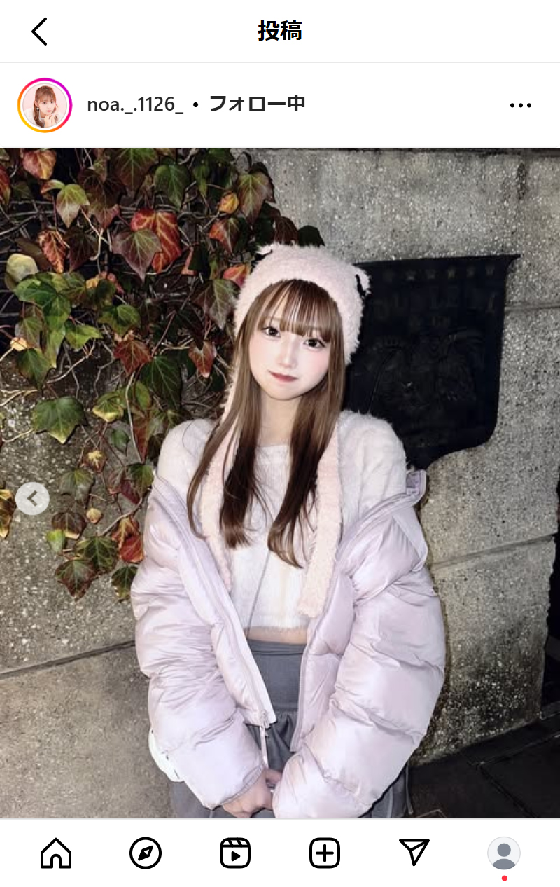 希空のインスタグラムから