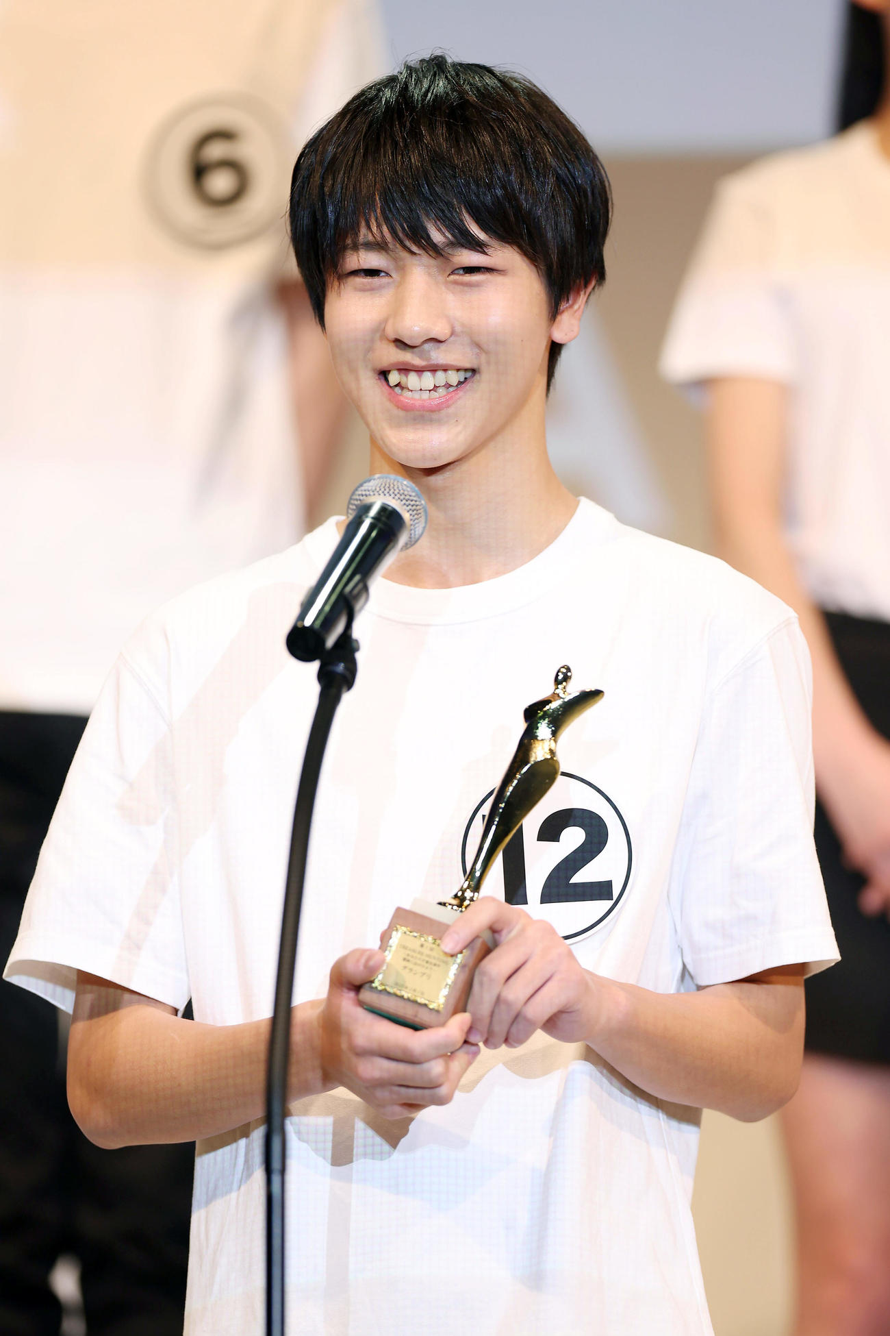 俳優オーディション「TREASURE HUNTING～あなたの才能という宝物を探す冒険に出よう～」でグランプリに輝いた雑賀天成（撮影・前田充）