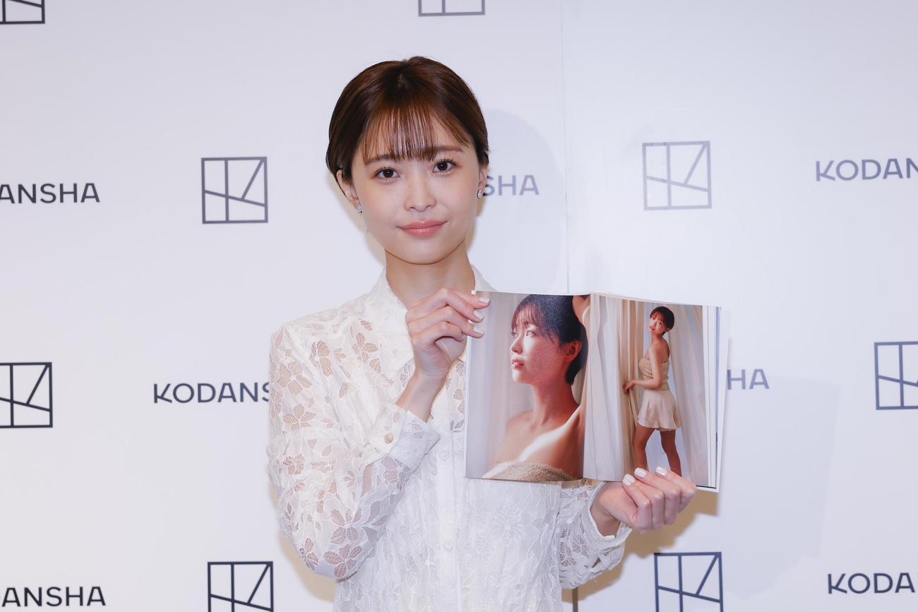 都内でフォトエッセー「透明を満たす」発売記念イベントを開いた渡邊渚さん（C）講談社