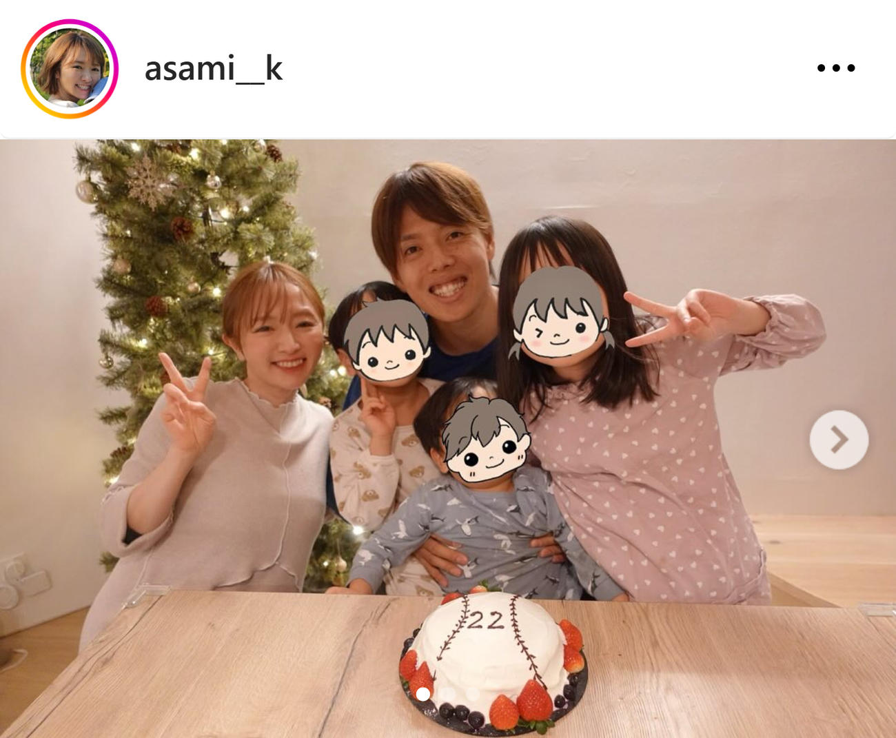 紺野あさ美のインスタグラムから